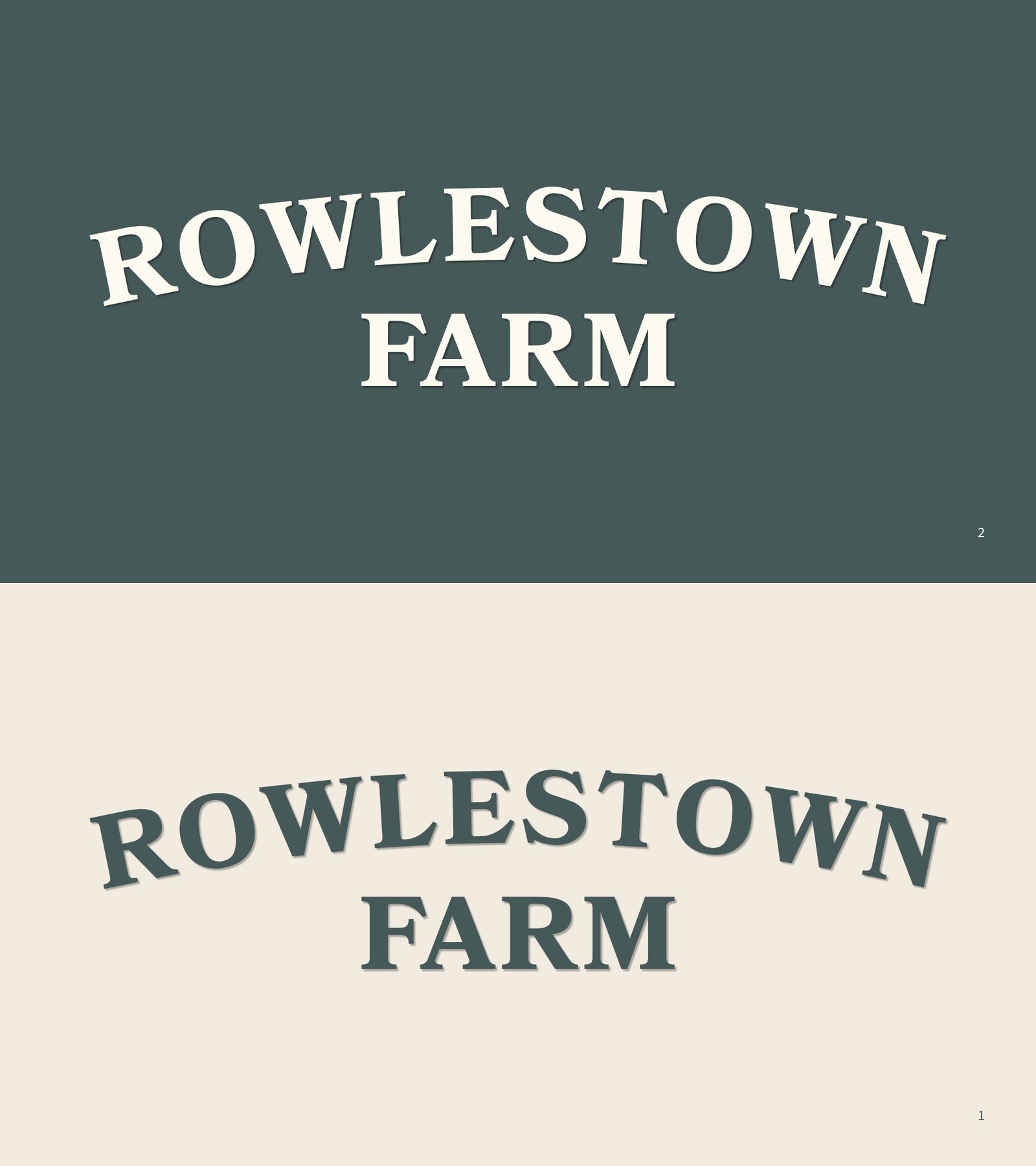 Rowlestown Farm wordmark